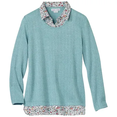 Image de Atlas for Women - Pull 2 en 1 pour femme AF1585 (36-38) (turquoise)