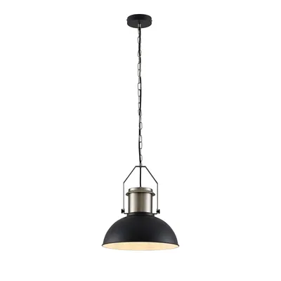 Produktbild von Lindby Freitjof Hängelampe schwarz/nickel matt