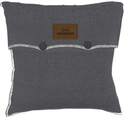 Produktbild von Kissenhülle SANSIBAR BL 45x45 cm grau