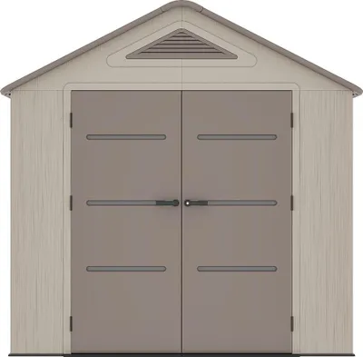 Produktbild von Gartenhaus aus HDPE-Kunststoff Beige und Braun 4,5 m² mit Boden - Stärke 22 mm - ANTEVA