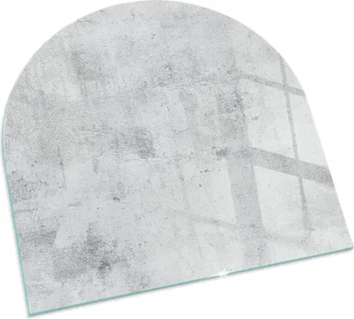 Produktbild von Rohe Betontextur – Glasbodenplatte für – Kaminofen – Kaminplatte Glas – Schutzglas – Funkenschutzplatte –Glasbodenplatte Feuerfeste – Hitzeschutzplatte – Bodenschutz aus Glas – 100x100 cm