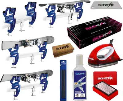 Produktbild von SKINSTAR Skiwax Set Starter Set Skispanner Skiwachs Wachsentferner 8- teilig