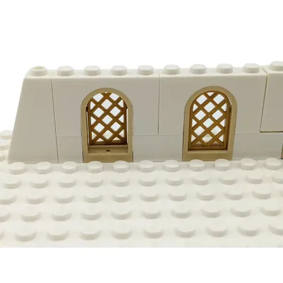 Produktbild von LEGO® MOC Mittelalter Fenster Mauer Ritter Burg Weiß NEU! Menge 19x