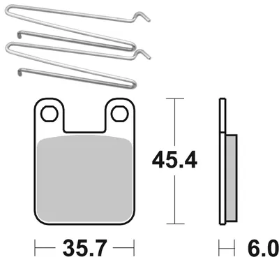 Produktbild von Scooterbelag SBS 188HF (Satz pro Scheibe) Street Ceramic