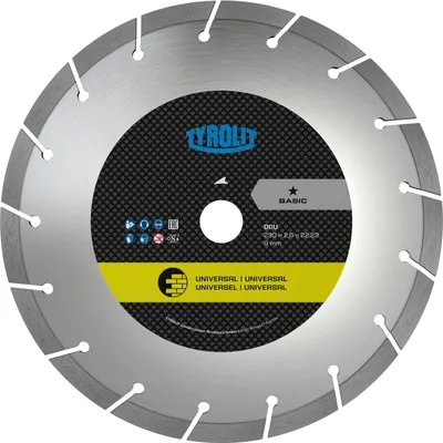 Produktbild von TYROLIT Diamant-Trennscheibe DCU Basic* Universal 125 x 2/7 mm Baumaterialien