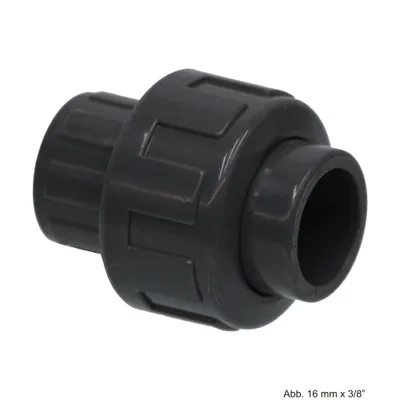 Produktbild von PVC-U Verschraubung, Anschluss: Klebemuffe x IG, 10 bar, 32 mm x 1"