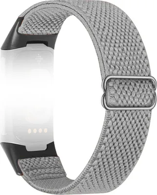 Obrázok produktu pre INF Nylonový remienok na hodinky pre Fitbit Charge 5/6 Svetlo šedá