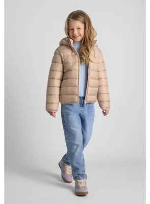Produktbild von Minoti Steppjacke wattiert Kapuze Beige Gr. 104 für Mädchen