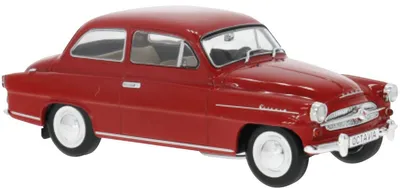 Zdjęcie produktu dla Model samochodu Skoda Octavia Super, kolor czerwony, rok produkcji 1959.