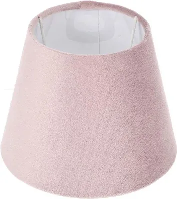 Zdjęcie produktu dla Świecznik do lamp stołowych z lnianym abażurem w kolorze różowym