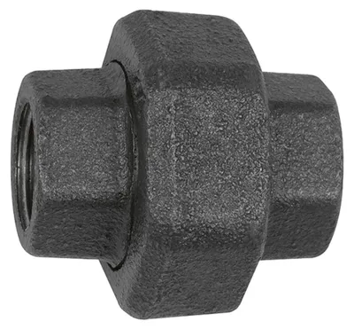 Produktbild von Riegler Verschraubung 330, flachdichtend, Rp 1/2, Rp 1/2, Temperg. schw.