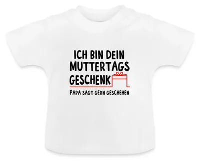 Produktbild von Spreadshirt Muttertag | Ich bin dein Muttertagsgeschenk Baby -T-Shirt, 12-18 Monate, Weiß