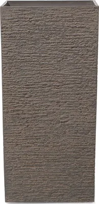 Produktbild von BELIANI Blumenkübel Braun 40 x 40 x 81 cm aus Steingemisch und Polyresin Quadratisch Modernes Design