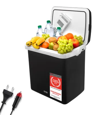 Immagine prodotto di TZS First Austria Frigorifero portatile con maniglia | 32 litri | Per auto, campeggio, vacanze | Nero *Articolo di seconda scelta*