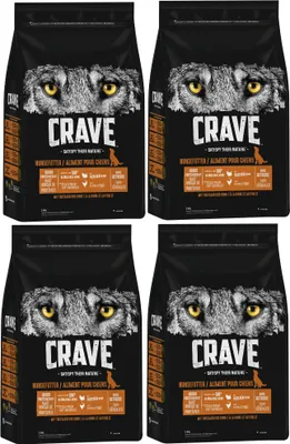 Produktbild von CRAVE™ Hund Beutel mit Truthahn und Huhn 4 x 2,8kg