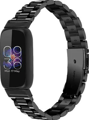 Produktbild von Strap-it Fitbit Inspire 3 Stahlarmband (Schwarz)