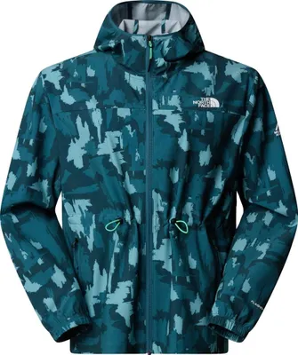 Productafbeelding van THE NORTH FACE Dames Mountain Athletics Windjack met capuchon, kleur: Deep Cypress Painted (M)