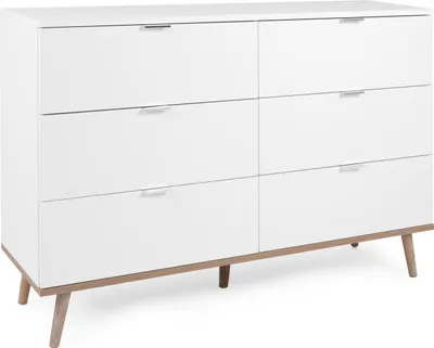 Image de Commode Sideboard Blanc Bois Chambre à coucher Penderie