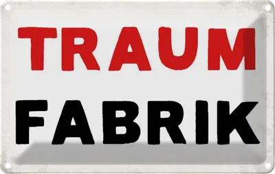 Produktbild von vianmo Blechschild 20x30 cm Traum Fabrik Dekoration Spruch Zitat