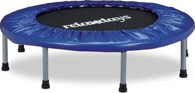 Obrázok produktu pre Skladacia fitness trampolína, modro-čierna, trampolína na cvičenie v interiéri