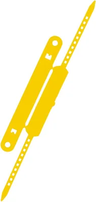 Produktbild von Heftstreifen + Deckschiene VE=100 Stück gelb