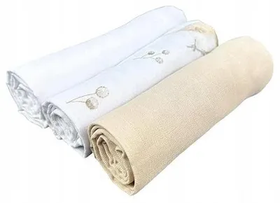 Zdjęcie produktu dla Pieluszki muślinowe 70X70 cm bawełniane dla niemowlęcia zestaw 3 szt