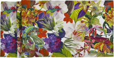 Produktbild von Sander - Tischläufer - Valparaiso - Kolibri, Hibiskus, Chamäleon, 50 x 140 cm