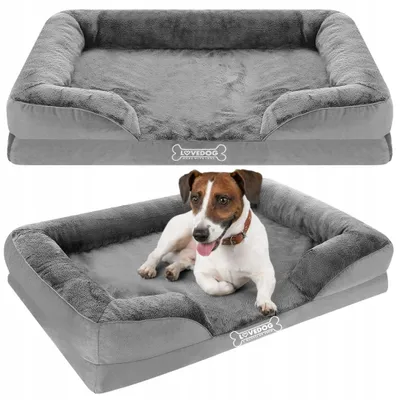 Produktbild von Lovedog OrtoMax Orthopädisches Hundebett Größe M Hellgrau