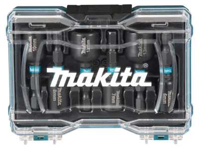 Immagine prodotto di Set di bussole Makita Impact Black con attacco esagonale 6 pezzi - Set