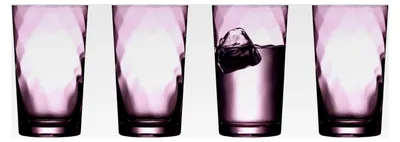 Produktbild von Highball Glas, Longdrinkglas, 45 cl, 4 Stück, Lila