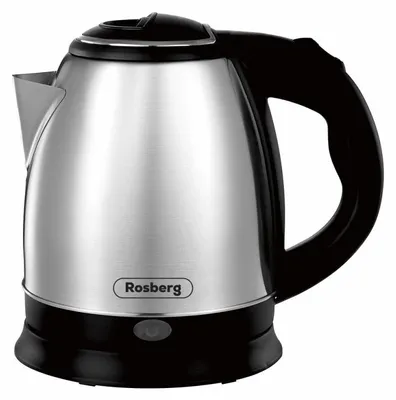 Obrázek produktu pro Elektrická konvice Rosberg R51230J, 1500W, 1L, ochrana, nerez/černá