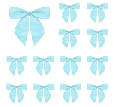 30 Satin-Schleifen, 11,5 cm, vorgebunden, für Geschenke & Basteln