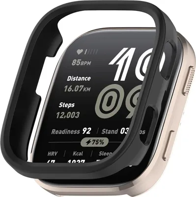 Image de Pour Amazfit Bip 6 Design plastique PC Smart Watch étui de protection noir
