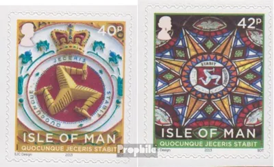 Produktbild von Briefmarken GB - Isle of Man 2013 Mi 1849-1850 (kompl.Ausg.) postfrisch Landeswahrzeichen Dreipass