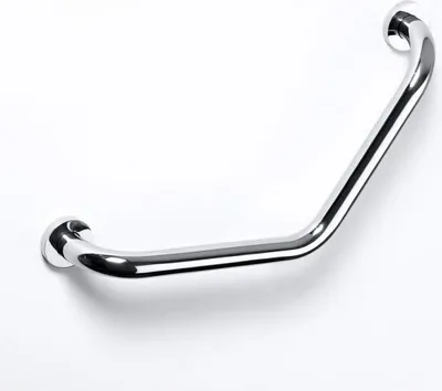 Image de Barre de maintien coudée de douche OMEGA laiton chromé 40,5x25x8cm