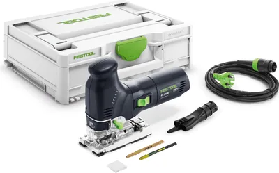 Obrázek produktu pro Festool TRION PS 300 EQ-Plus kyvadlová přímočará pila 720 W ( 576041 ) + 2x pilový kotouč + ochrana proti třískám + systainer - nástupce 576615