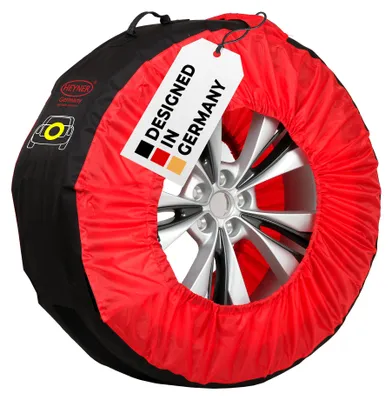 Produktbild von HEYNER® Reifentasche für ein SUV Ersatzrad als Radschoner bei 16-22 Zoll Robuster Tragegriff, Kennzeichnung zur Zuordnung, Separate Tasche für Radbolzen, Passend bis zu einer Breite von 345 mm
