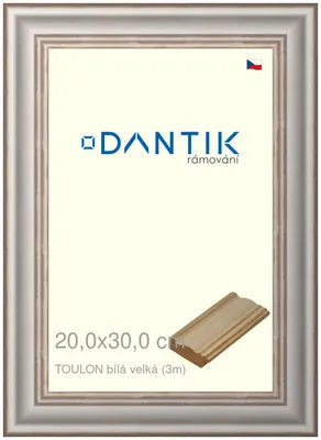 Obrázok produktu pre Rám DANTIK 20x30 | TOULON biely veľký (sklo číre)