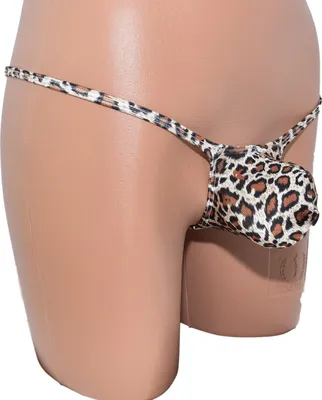 Produktbild von Men thong bulge pouch Animal Print