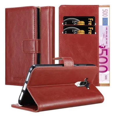 Immagine prodotto di Cadorabo cover per Huawei MATE 9 cover protettiva in rosso cover telefono cellulare cover libro custodia custodia