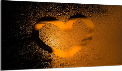 Image de Plaque de recouvrement pour cuisinière 90x52 Vitrocéramiquefeld Couverture anti-éclaboussures Plaque en verre Deko Planche à découper, Coeur Orange