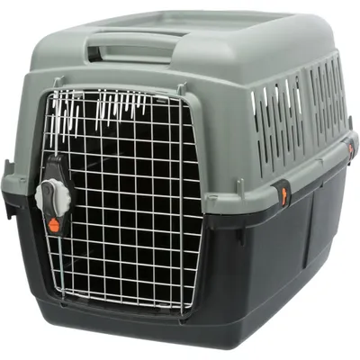 Produktbild von TRIXIE Transportbox Giona - anthrazit/grau-grün - 50 × 51 × 70 cm
