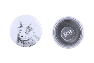 Image de Art-Dog Boucles d’oreilles pendantes – Bleu russe – forme ronde