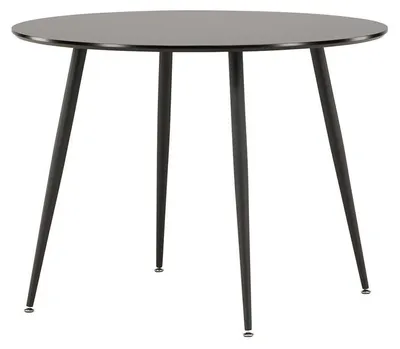 Produktbild von BOURGH Esszimmertisch FLORENZ Ø100x75cm - runder Esstisch in schwarz