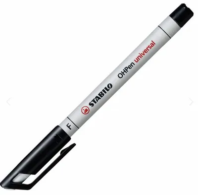 Produktbild von Folienstift - STABILO OHPen universal - wasserlöslich fein - Einzelstift - schwarz