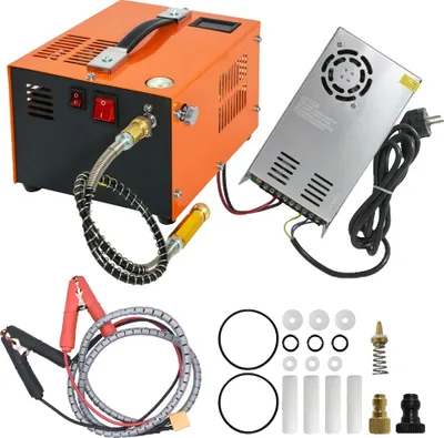 Zdjęcie produktu dla Sprężarka powietrza, 4500 psi, pneumatyczna pompa zanurzeniowa, 220 V, pomarańczowa
