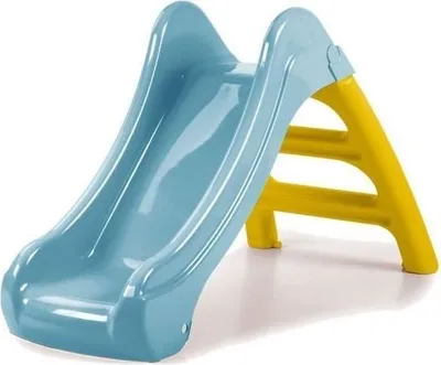 Immagine prodotto di Scivolo FEBER Casual 105, piccolo scivolo per giardino, gradini antiscivolo, colori resistenti, montaggio facile, +1 anno, Famosa