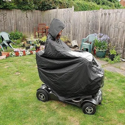 Produktbild von Famanu Regenponcho Vollständige Abdeckung wasserdicht für Erwachsene - Schutz vor Regen für Motorrad und Roller
