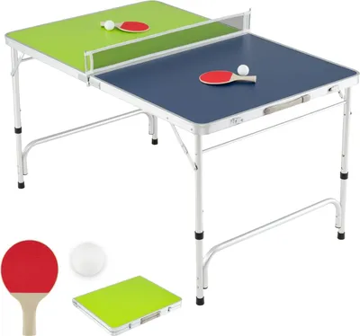 Produktbild von Tragbares Tischtennistisch-Set, 120 x 76 cm, höhenverstellbar