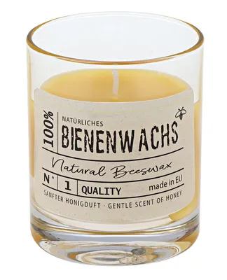 Produktbild von 100% Bienenwachs-Kerze Glas 79 x Ø  65 mm